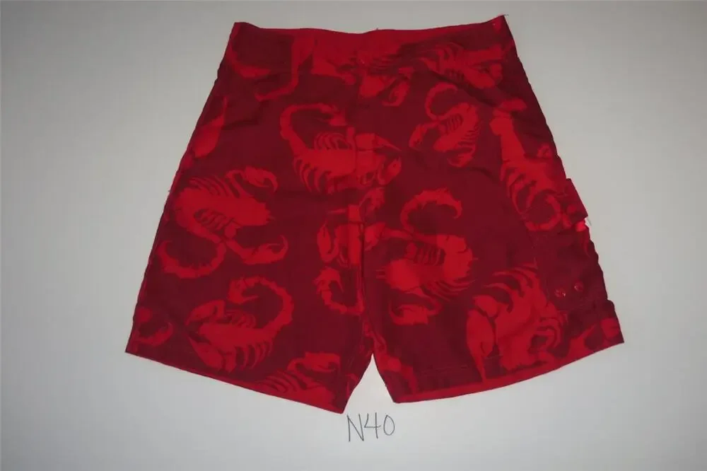 Reversible Swim Trunks Size 36 Red Scorpion -0813N40